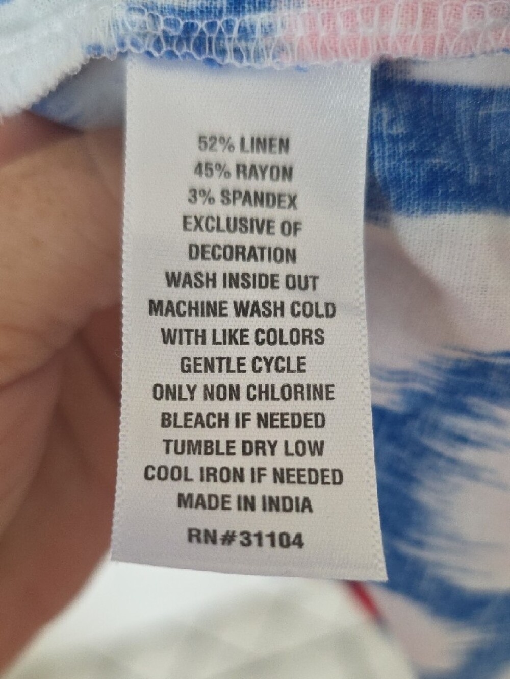 crown & ivy Blue, Pink & White Ikat-Print Sleeveless Dress Size M - Picture 3 of 13